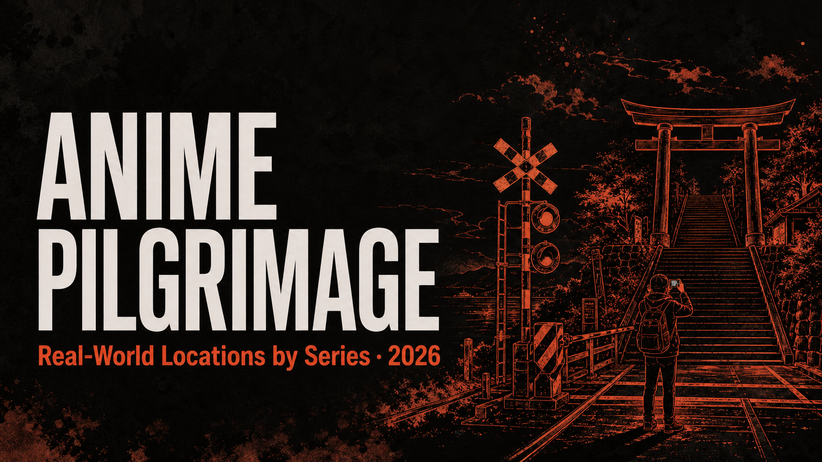 Anime pilgrimage in Japan — real-world locations by series, station by station