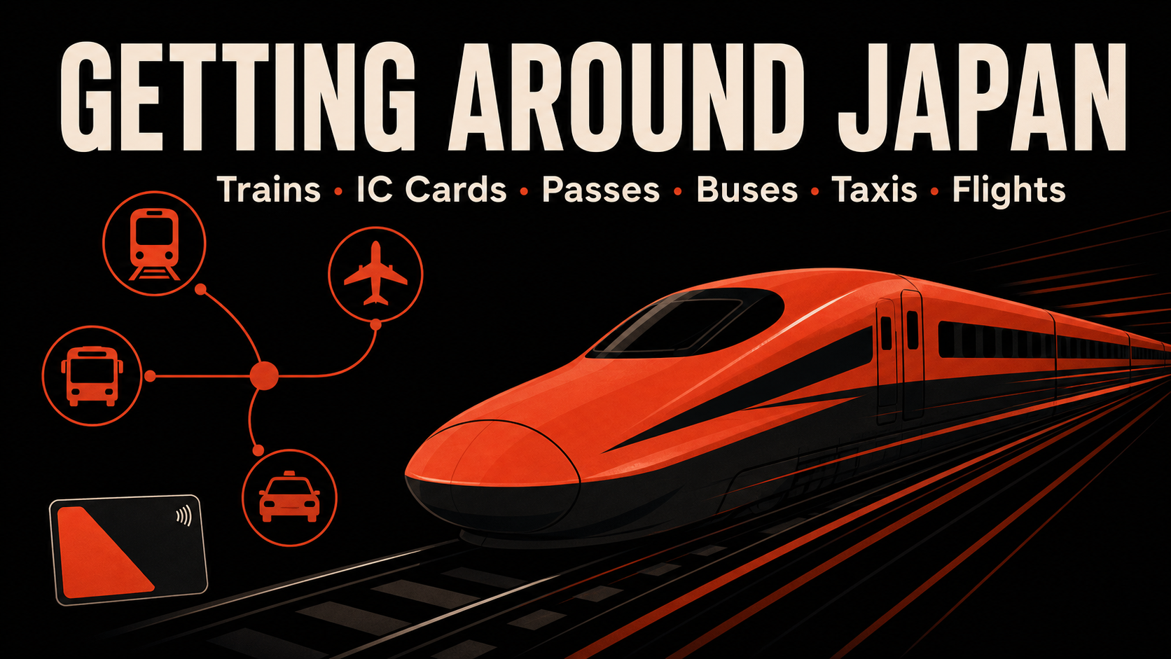 Getting around Japan — the complete transport overview: trains, IC cards, passes, buses, taxis, flights and cars